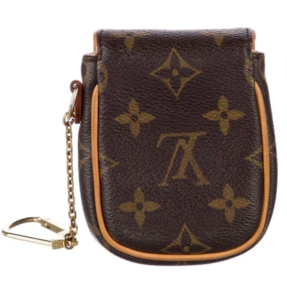 Louis Vuitton Mini Pouch Pochette Key Pouch Turnlock pochette cles LV bag charm - Picture 6 of 17